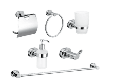 ACCESORIOS PARA BAÑO XM 10900 S KIT DE 6 PIEZAS ACERO 304
