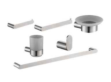 ACCESORIOS BAÑO XM 73300 6 PIEZAS ACERO INOXIDABLE