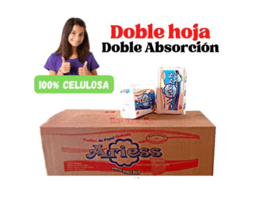 PAPEL TOALLA INTERFOLEADO ARIESS 1 CAJA DE 20 PAQUETES X 200 HOJAS