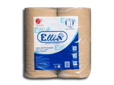 PAPEL TOALLA ELLIA ECOLÓGICO JUMBO 200 MT 4 UN