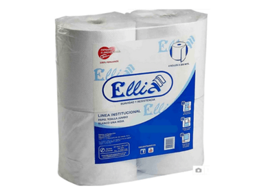 PAPEL HIGIÉNICO ELLIA BLANCO JUMBO ROLLOS PACK 4