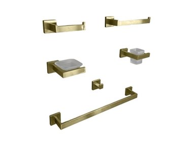 ACCESORIOS PARA BAÑO XM 97707 ACERO INOXIDABLE KIT 6 PIEZAS DORADO