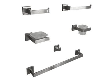 ACCESORIOS PARA BAÑO XM 97702 ACERO INOXIDABLE KIT 6 PIEZAS SATINADO