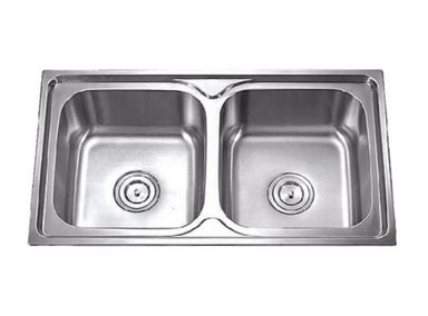 MUEBLE LAVAPLATOS XM XM-7843 LAVADERO COCINA 2 POZAS 78 CM X 43 CM SATINADO ACERO INOXIDABLE