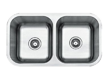 MUEBLE LAVAPLATOS XM WUD8246 PLATEADO LAVADERO COCINA 2 POZAS 82,6 CM X 46,4 CM SATINADO ACERO INOXIDABLE