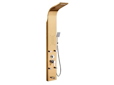 COLUMNA HIDROMASAJE PARA DUCHA XM T-034D ACERO INOXIDABLE DORADO - 2