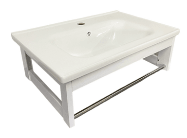 LAVABO XM YAC604000 LOZA VITRIFICADA BLANCO CON SOPORTE - 3