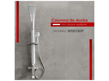 COLUMNA DE DUCHA LION CASTLE MT0018DP PLATEADO - 3