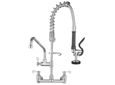 MEZCLADORA XM MC88902 PLATEADO A LA PARED COCINAS INDUSTRIALES PICO EXTRAIBLE ACERO INOXIDABLE 304