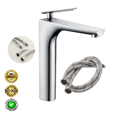 ACCESORIOS BAÑO XM M8176A PLATEADO MEZCLADORA MONOCOMANDO PARA BAÑO CROMADO