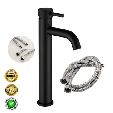 MEZCLADORA PARA BAÑO XM M304-0103A01 ACERO INOXIDABLE NEGRO MATE