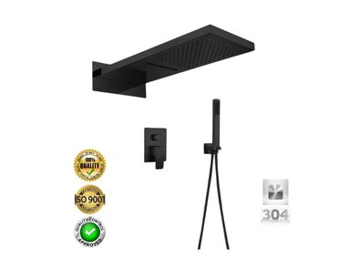 MEZCLADORA PARA DUCHA DE LUJO MT020D5501 NEGRO MATE