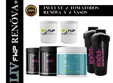 COLÁGENO RENOVA HIDROLIZADO + LIV FIBRA FWP ORIGINAL X3