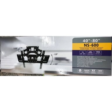 RACK TV SOPORTE MÓVIL PLEGABLE DE 40' - 80' 3 GIROS(DOBLE BRAZO) - 2