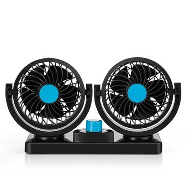 VENTILADOR HF-V998 DOBLE CABEZAL 360° PARA TODO AUTO CAMIONETA COCHE