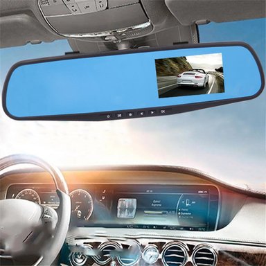 CAMARA AUTO DUAL DELANTERA TRASERA ESPEJO RETROVISOR - 2