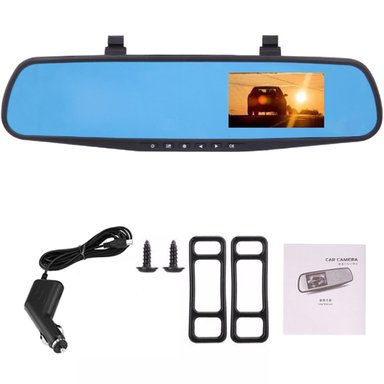 CAMARA AUTO DUAL DELANTERA TRASERA ESPEJO RETROVISOR - 4