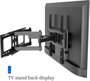 RACK TV SOPORTE MÓVIL PLEGABLE 3 GIROS(DOBLE BRAZO)40' 80' -NEGRO - 4
