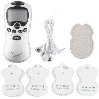 MASAJEADOR ELÉCTRICO CON PARCHES TENS ELECTRODOS CON 8 PARCHES