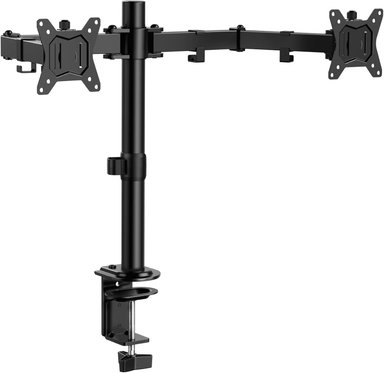 SOPORTE DE ESCRITORIO 17 A 30 PULGADAS RACK PARA 2 MONITORES DE ACERO - 1