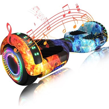 SCOOTER ELÉCTRICO LED Y MÚSICA SMART BALANCE HOVERBOARD SIMATE MULTICOLOR - 1