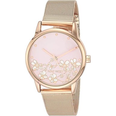 NINE WEST NW/2429FLGY RELOJ FEMENINO CON CORREA TIPO BRAZALETE | ORO ROSA