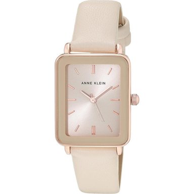 ANNE KLEIN AK/3702 RELOJ ELEGANTE CON CORREA PARA MUJER | CREMA/ORO ROSA