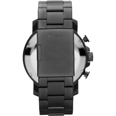 FOSSIL JR1401 RELOJ PARA HOMBRE NATE CRONÓGRAFO DE ACERO INOXIDABLE | GRIS HUMO - 3