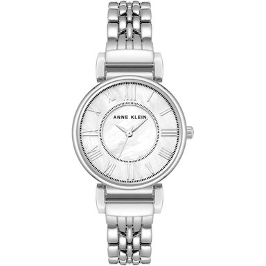 ANNE KLEIN AK/2159SVSV RELOJ PARA MUJER CON PULSERA METÁLICA | MOTHER OF PEARL/SILVER
