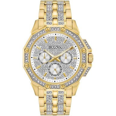 BULOVA 96C134 RELOJ OCTAVA PARA HOMBRE CON CRONÓGRAFO Y ESFERA CON CRISTALES | DORADO