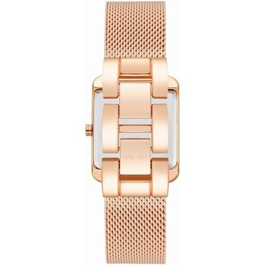 NINE WEST NW/2090CHGB RELOJ FEMENINO CON CORREA TIPO MALLA | ORO ROSA - 3