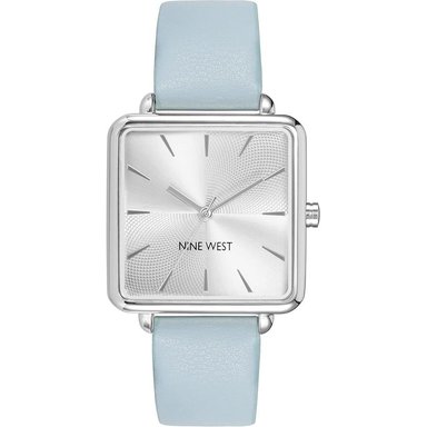 NINE WEST NW/2670GPWT RELOJ PARA DAMA CON CORREA ELEGANTE | CELESTE/PLATEADO