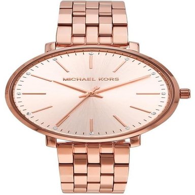 MICHAEL KORS PYPER RELOJ PARA MUJER CON CORREA DE ACERO | ORO ROSA