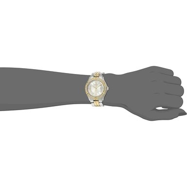GUESS GOLD U0026L1 RELOJ PARA MUJER CON PULSERA METÁLICA TIPO BRAZALETE | PLATEADO/ORO - 3