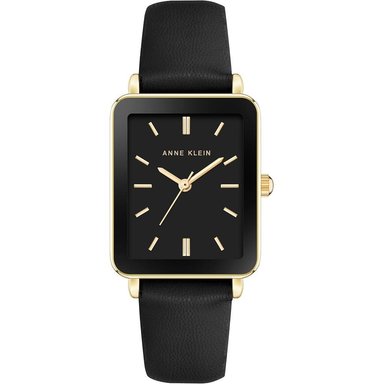 ANNE KLEIN AK/3702 RELOJ ELEGANTE CON CORREA PARA MUJER | NEGRO/ORO