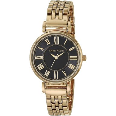 ANNE KLEIN AK/2159SVSV RELOJ PARA MUJER CON PULSERA METÁLICA | GOLD/BLACK