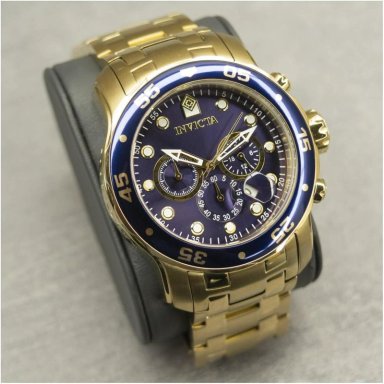 INVICTA 0073 RELOJ PRO DIVER CHRONOGRAPH PARA HOMBRE | DORADO/AZUL - 2