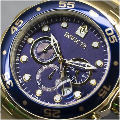 INVICTA 0073 RELOJ PRO DIVER CHRONOGRAPH PARA HOMBRE | DORADO/AZUL - 3