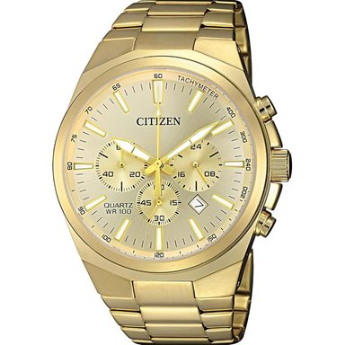 CITIZEN AN8175-55E RELOJ DE CUARZO CLÁSICO PARA HOMBRE EN ACERO INOXIDABLE | DORADO