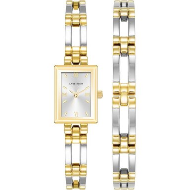ANNE KLEIN 10/4899SVTT RELOJ CLÁSICO PARA MUJER | AMARILLO BRILLOSO