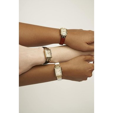 ANNE KLEIN AK/3752 RELOJ FEMENINO CON CORREA DE PIEL | NEGRO/ORO - 4