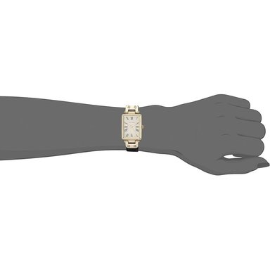 ANNE KLEIN AK/3752 RELOJ FEMENINO CON CORREA DE PIEL | NEGRO/ORO - 5
