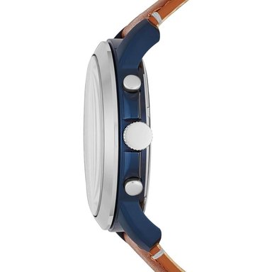 FOSSIL ME3099 RELOJ GRANT PARA HOMBRE CON CRONÓGRAFO Y CORREA DE CUERO | SILVER/BLUE - 2