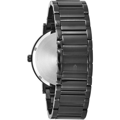 BULOVA 98D144 RELOJ DE CUARZO PARA HOMBRE CON DIAMANTE Y CRISTAL CONTINUO | NEGRO - 3