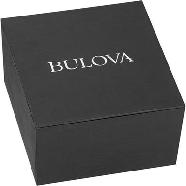 BULOVA 98D144 RELOJ DE CUARZO PARA HOMBRE CON DIAMANTE Y CRISTAL CONTINUO | NEGRO - 5