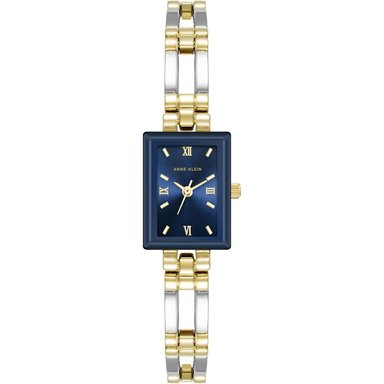 ANNE KLEIN 10/4899SVTT RELOJ CLÁSICO PARA MUJER | ORO/PLATA/AZUL MARINO