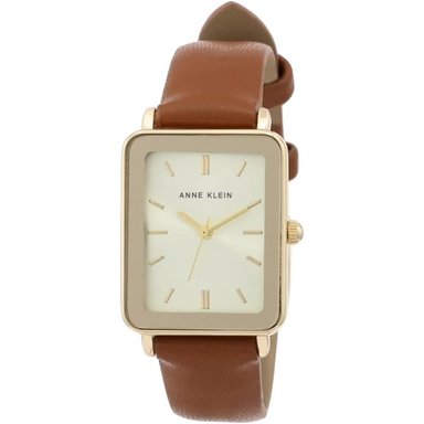 ANNE KLEIN AK/3702 RELOJ ELEGANTE CON CORREA PARA MUJER | MARRÓN/ORO