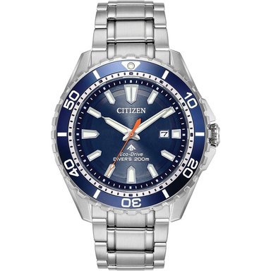 CITIZEN BN0200-56E RELOJ PARA HOMBRE ECO-DRIVE PROMASTER DIVER | PLATEADO/AZUL