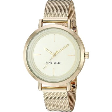 NINE WEST NW/2146RGRG RELOJ FEMENINO CON CORREA DE MALLA | ORO - 2