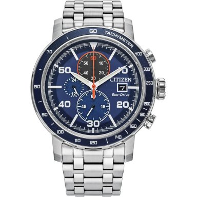 CITIZEN CA0850-59L RELOJ BRYCEN ECO-DRIVE CRONÓGRAFO PARA HOMBRE EN ACERO | STAINLESS/BLUE